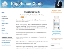 Tablet Screenshot of impotence-guide.com